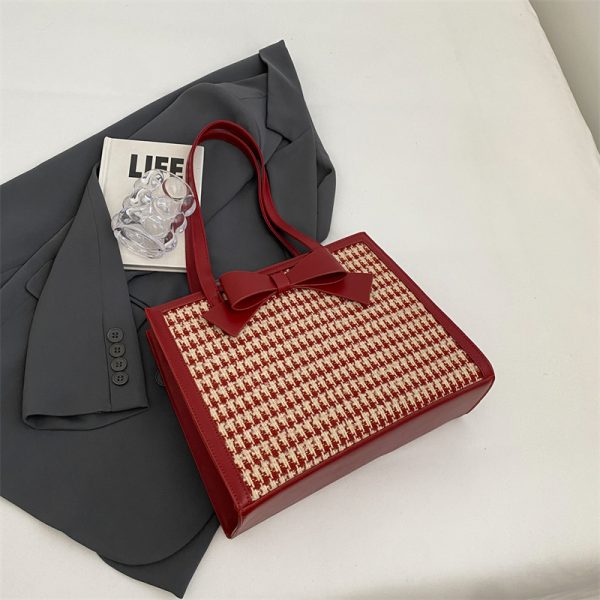 Red Women's Handbag - 2025 New Style Shoulder Bag, Large Capacity Tote for Daily Use, Weddings, Bridesmaids & Brides