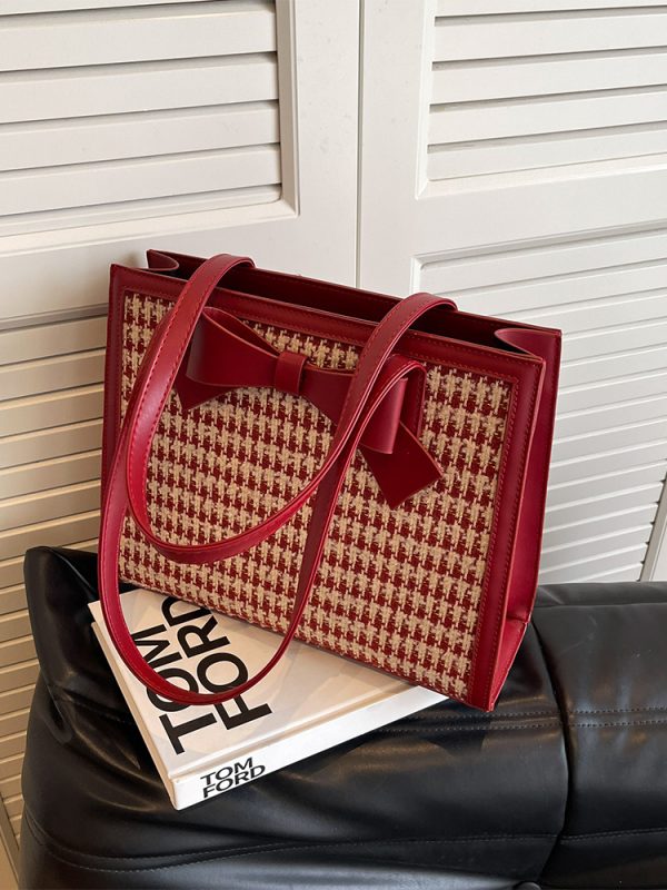 Red Women's Handbag - 2025 New Style Shoulder Bag, Large Capacity Tote for Daily Use, Weddings, Bridesmaids & Brides