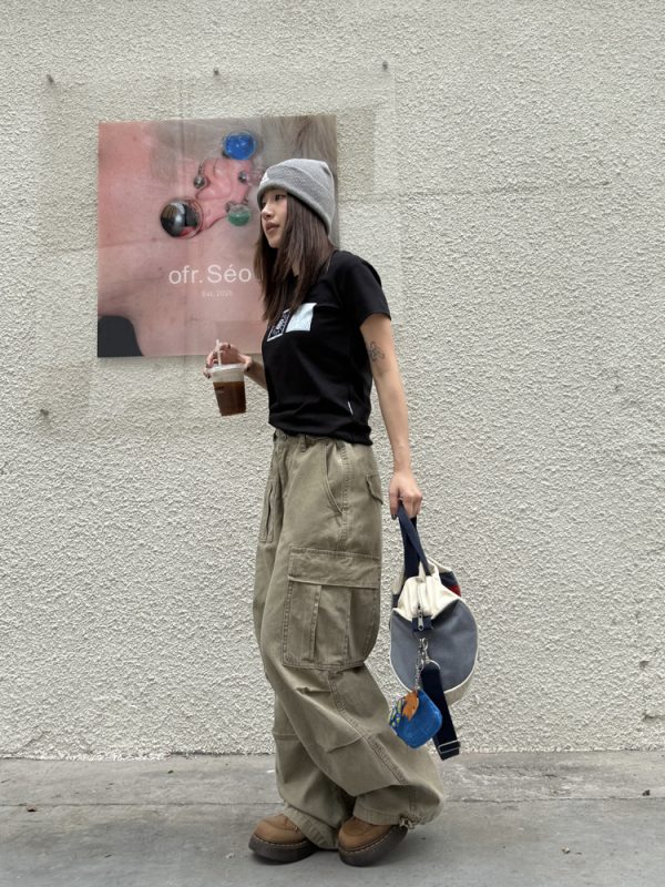 Retro American-Style Multi-Pocket Wide-Leg Work Pants for Men and Women - Casual Slimming Loose Fit Long Trousers
