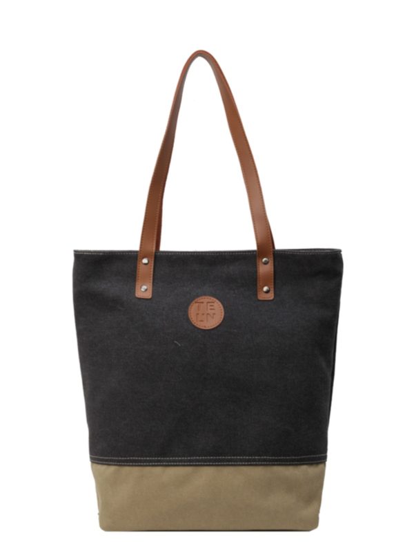 Retro Canvas Tote Bag for Women, 2025 Fashion Large Capacity Shoulder Bag, Versatile Commuter Style