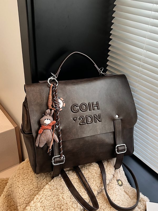 Retro Casual Backpack for Women - 2025 Winter Fashion Trend, Versatile Briefcase for College, Classes, and Commuting