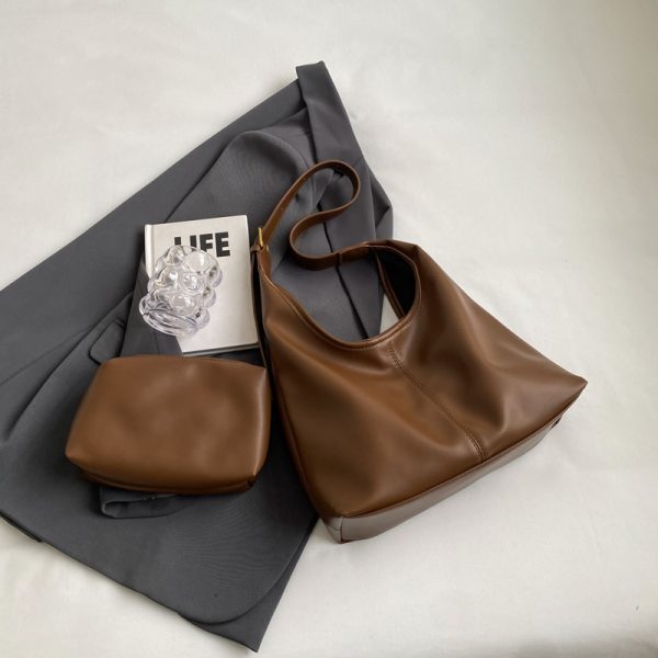 Retro Commuter Underarm Bag for Women - 2025 Autumn Winter Versatile Tote Shoulder Bag with High-End Feel