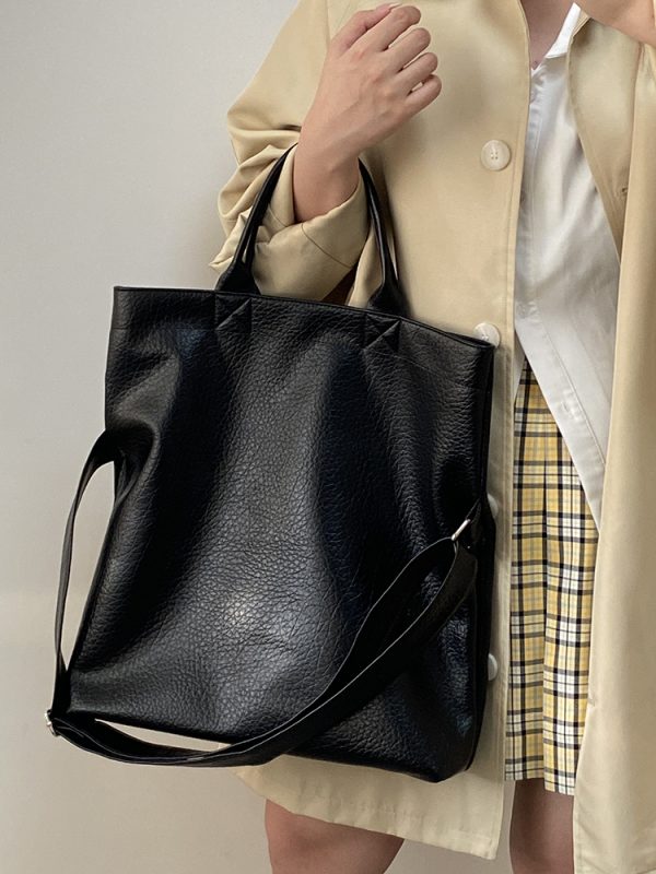 Retro Handheld Large Capacity Tote Bag for Women - Stylish Commuting Shoulder Crossbody Bag - 2025 Niche Design