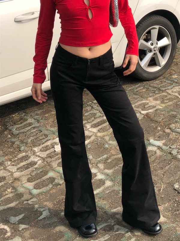 Retro High-Waisted Slim-Fit Leggings for Women - High Elasticity Casual Cotton Pants with Spicy Detail - Versatile American Style