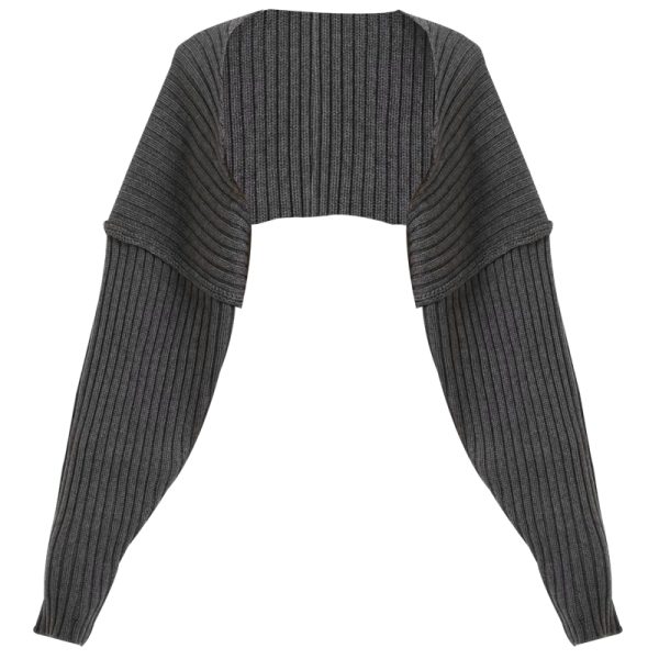 Retro Knitted Cardigan for Women - Loose High-Waisted Short Shawl Coat in European and American Style, Versatile Fashion Essential