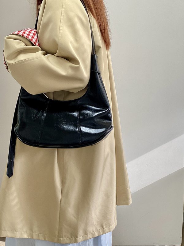 Retro Large Capacity Dumpling Bag for Women - Versatile Shoulder Crossbody Underarm Bag - 2025 Niche Design