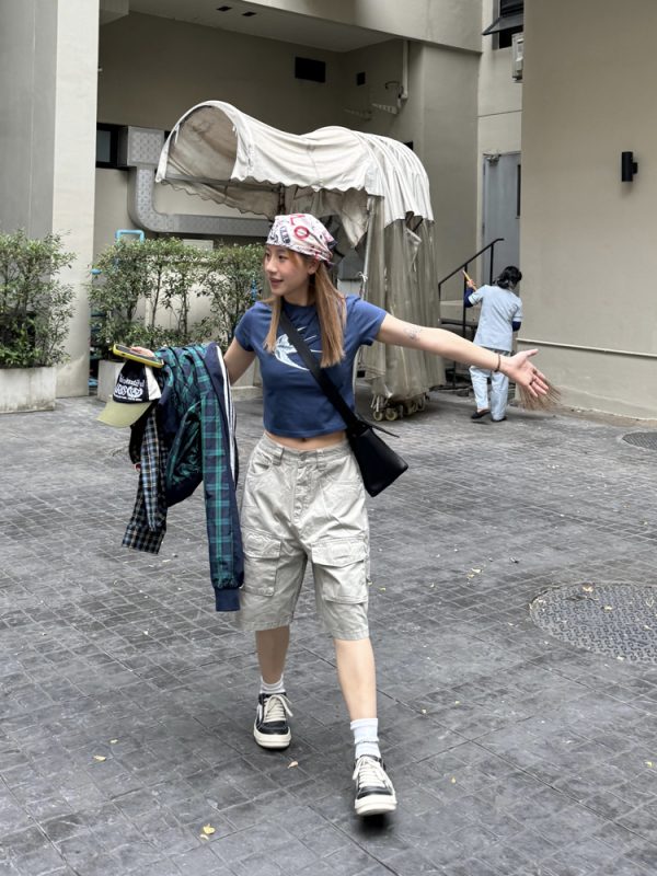 Retro Multi-Pocket Work Shorts for Men and Women - Casual Loose Washed Straight-Leg 5-Point Shorts in Japanese Summer Style