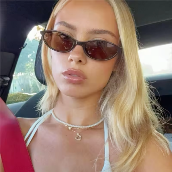 Retro Oval Narrow-Frame Sunglasses for Men and Women - Trendy Small Face Fit, Hip-Hop and Street Style, Ideal for Parties and Runway