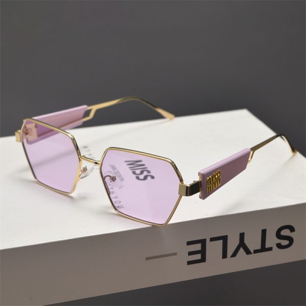 Retro Polygonal Slimming Sunglasses for Men and Women - High-End Punk Style Hip-Hop Party Eyewear