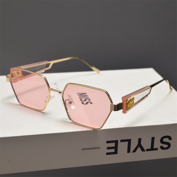 Retro Polygonal Slimming Sunglasses for Men and Women - High-End Punk Style Hip-Hop Party Eyewear