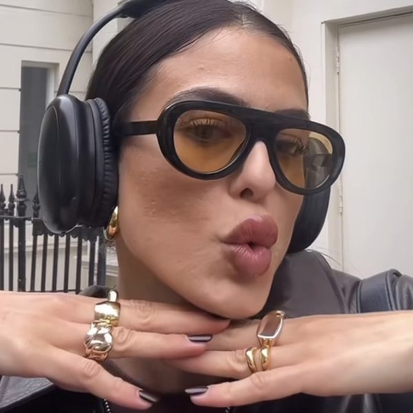 Retro Round Face Frog Sunglasses in Orange Tea Color - Unisex Slimming Fashion for Hip-Hop & Party Style
