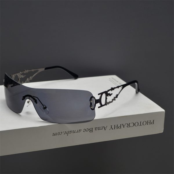 Retro Square Frameless Cut-Edge Sunglasses for Women - Millennial Punk Style, Internet Celebrity Street Fashion Accessory