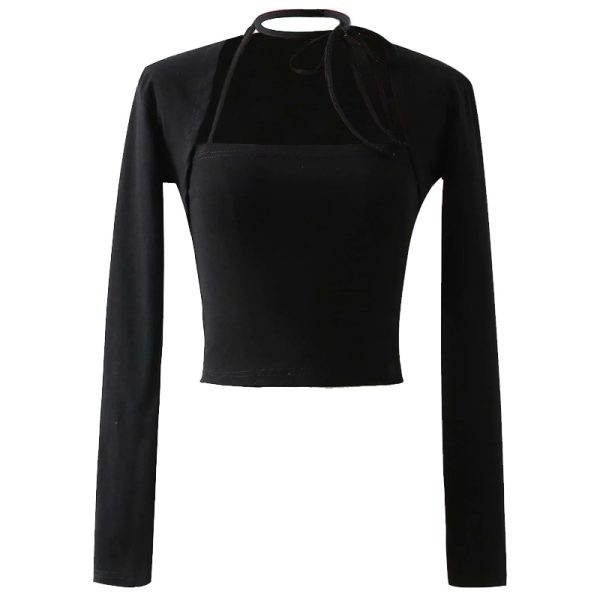 Retro Strapless High-Waisted Short Camisole and Shawl Cardigan Two-Piece Set for Women - European American Style Fashion