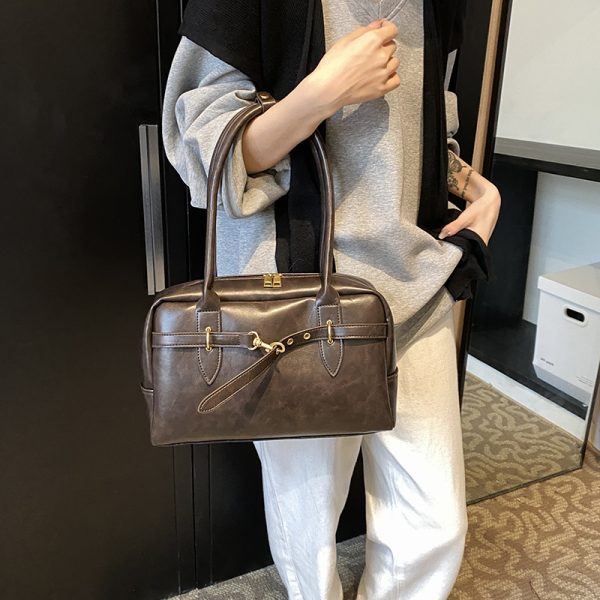 Retro Underarm Bag for Women - 2025 Stylish Handheld Shoulder Tote, Fashionable Pillow Bag for Spring and Summer Commuting