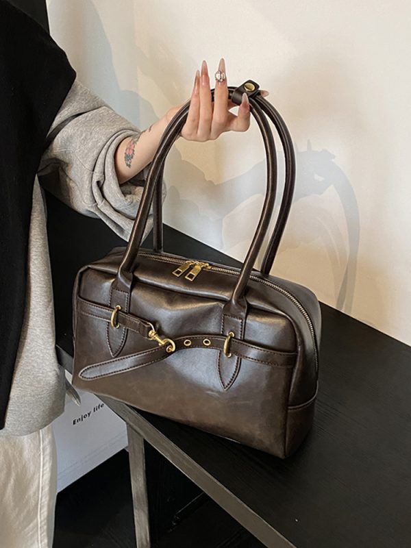 Retro Underarm Bag for Women - 2025 Stylish Handheld Shoulder Tote, Fashionable Pillow Bag for Spring and Summer Commuting