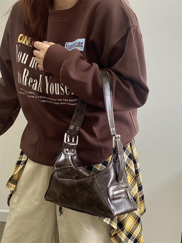 Retro Wasteland Style Women's Underarm Bag - Small Commuting Shoulder Tote - 2025 Niche Design