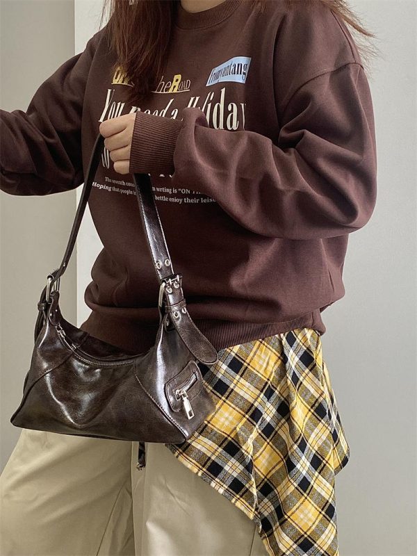Retro Wasteland Style Women's Underarm Bag - Small Commuting Shoulder Tote - 2025 Niche Design