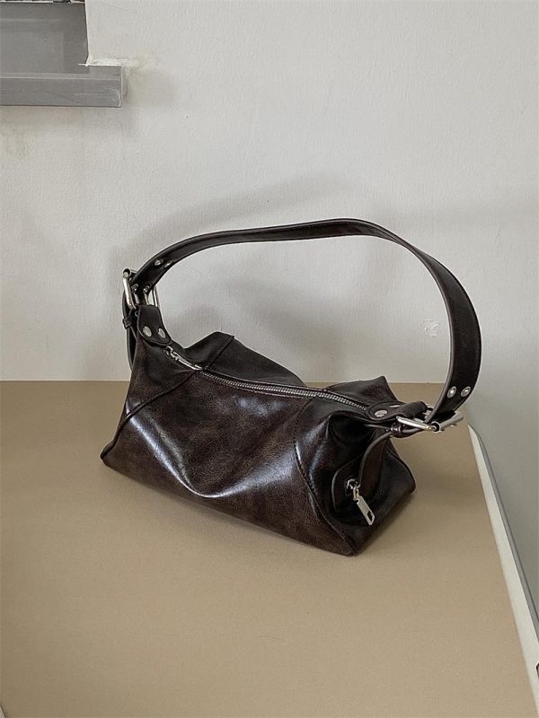 Retro Wasteland Style Women's Underarm Bag - Small Commuting Shoulder Tote - 2025 Niche Design