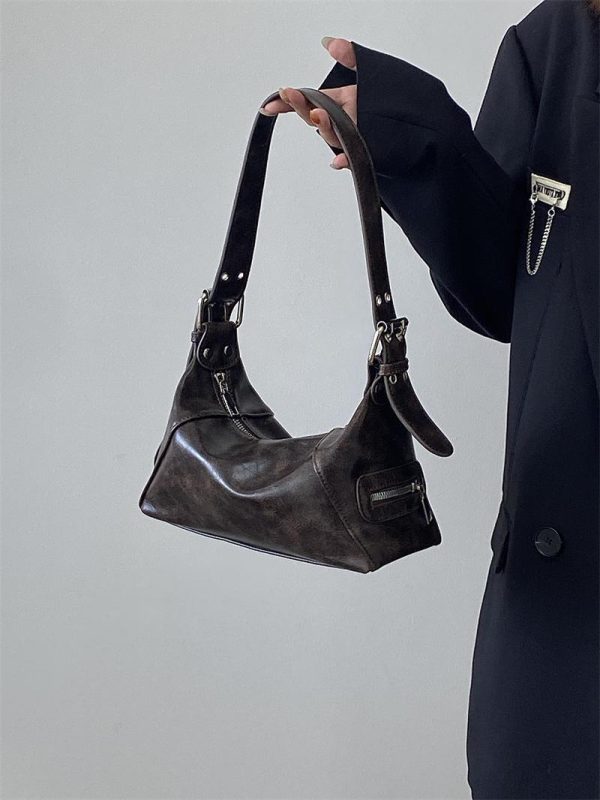 Retro Wasteland Style Women's Underarm Bag - Small Commuting Shoulder Tote - 2025 Niche Design