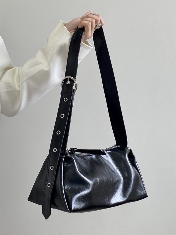 Retro Wide Shoulder Strap Tote Bag for Women - Spring Summer 2025 Cool Crossbody Design