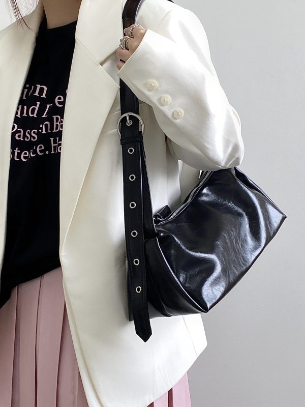 Retro Wide Shoulder Strap Tote Bag for Women - Spring Summer 2025 Cool Crossbody Design