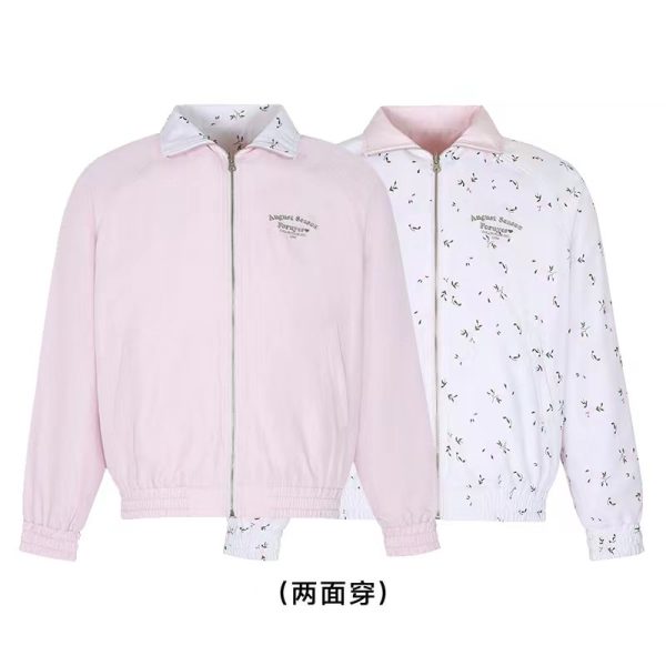 Reversible Plaid Raglan Jacket for Couples - Loose Fit Versatile Fashion Cardigan for Spring and Autumn, American Style Outerwear