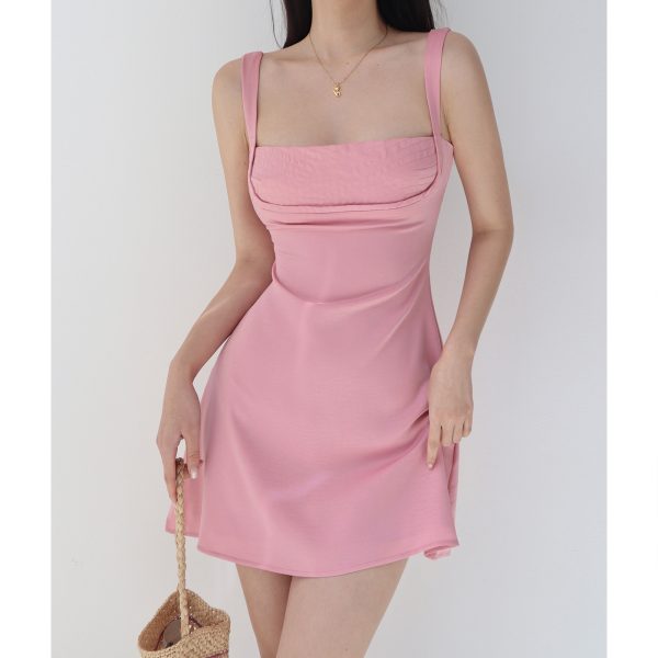 Sexy Bust-Enhancing A-Line Camisole Dress for Women - Slim-Fit, Fresh European and American Style, Perfect for Casual or Night Out