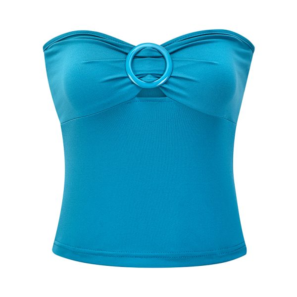 Sexy Retro Strapless Top - Women's Short Outerwear in European & American Style for Summer Fashion