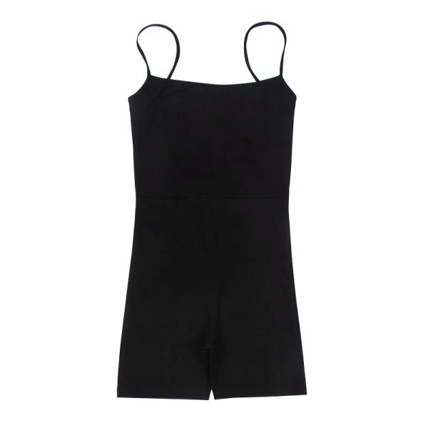 Sexy Strapless Backless Waist-Cinching Slim Black Camisole Jumpsuit - European & American Style, Perfect for Night Out