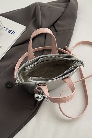 Silver Mini Dumpling Crossbody Bag for Women - Stylish High-End Mobile Shoulder Bag for Summer 2025