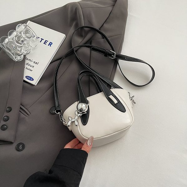 Silver Mini Dumpling Crossbody Bag for Women - Stylish High-End Mobile Shoulder Bag for Summer 2025