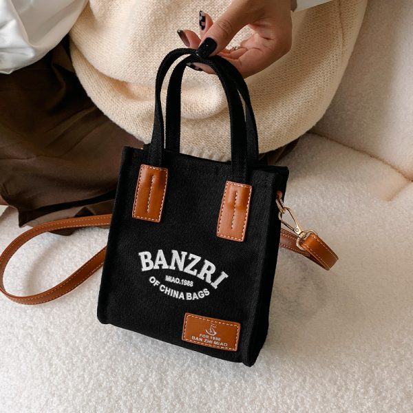 Small Canvas Handbag for Women - Versatile Casual Crossbody Bag for Spring/Summer 2025, Niche Instagram Fashion