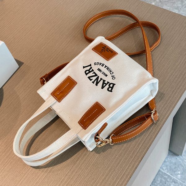 Small Canvas Handbag for Women - Versatile Casual Crossbody Bag for Spring/Summer 2025, Niche Instagram Fashion