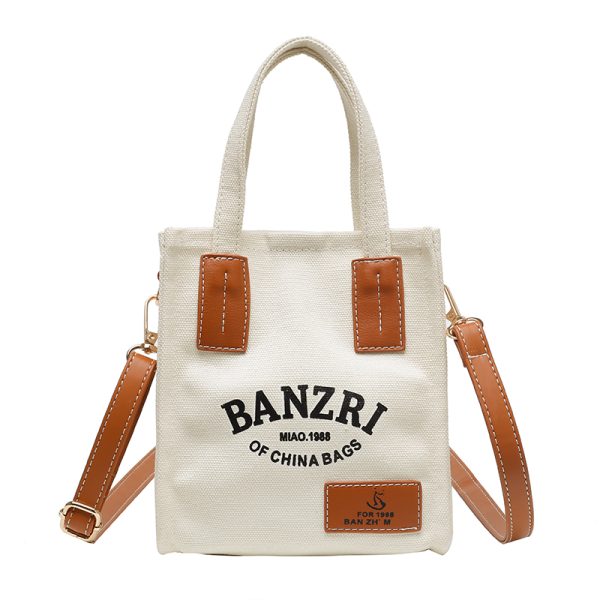 Small Canvas Handbag for Women - Versatile Casual Crossbody Bag for Spring/Summer 2025, Niche Instagram Fashion