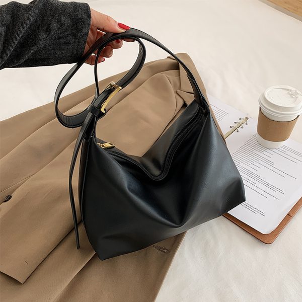 Soft Leather Casual Small Bag for Women - Retro Spring/Summer 2025 Trendy Versatile Crossbody Shoulder Bag