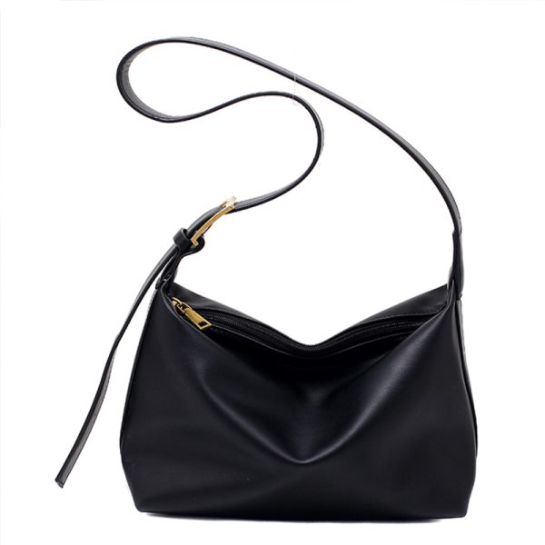 Soft Leather Casual Small Bag for Women - Retro Spring/Summer 2025 Trendy Versatile Crossbody Shoulder Bag