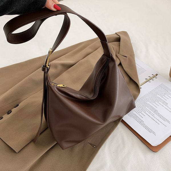 Soft Leather Casual Small Bag for Women - Retro Spring/Summer 2025 Trendy Versatile Crossbody Shoulder Bag