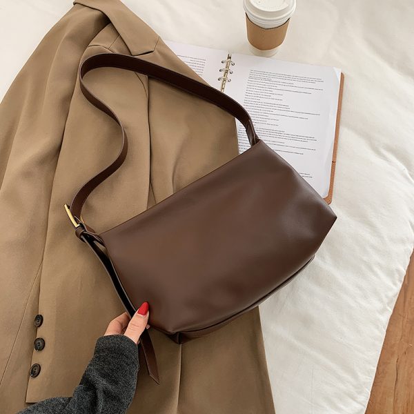 Soft Leather Casual Small Bag for Women - Retro Spring/Summer 2025 Trendy Versatile Crossbody Shoulder Bag