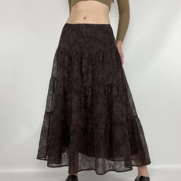 Solid Color High Waist Split Hem Long Skirt - Versatile Floor-Length Bodycon for Women's Summer Style