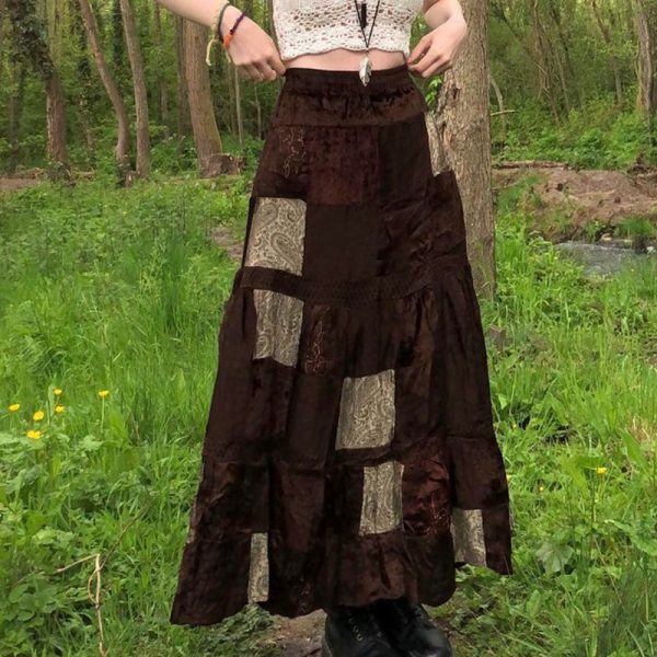 Solid Color High Waist Split Hem Long Skirt - Versatile Floor-Length Bodycon for Women's Summer Style