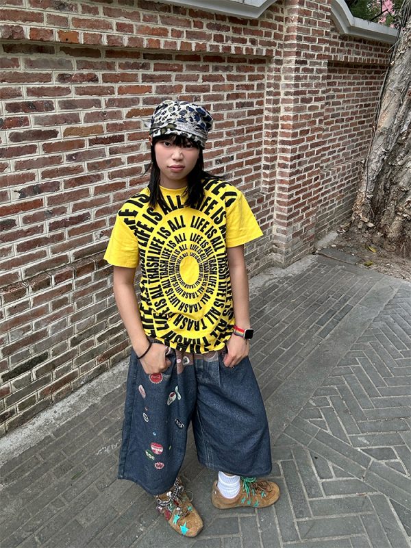Spring 2025 American Letter Print Short Sleeve T-Shirt for Men and Women - Loose Casual Basic Top, Unisex Fashion Essential