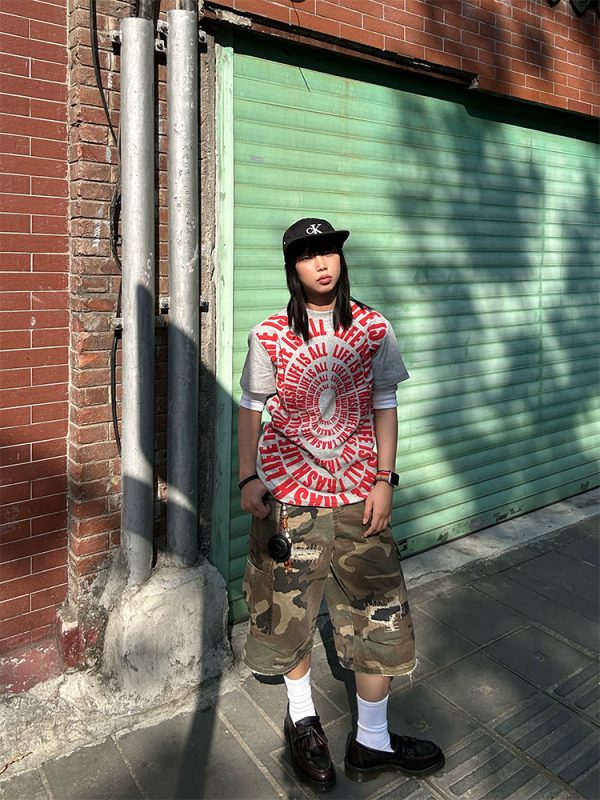 Spring 2025 American Letter Print Short Sleeve T-Shirt for Men and Women - Loose Casual Basic Top, Unisex Fashion Essential