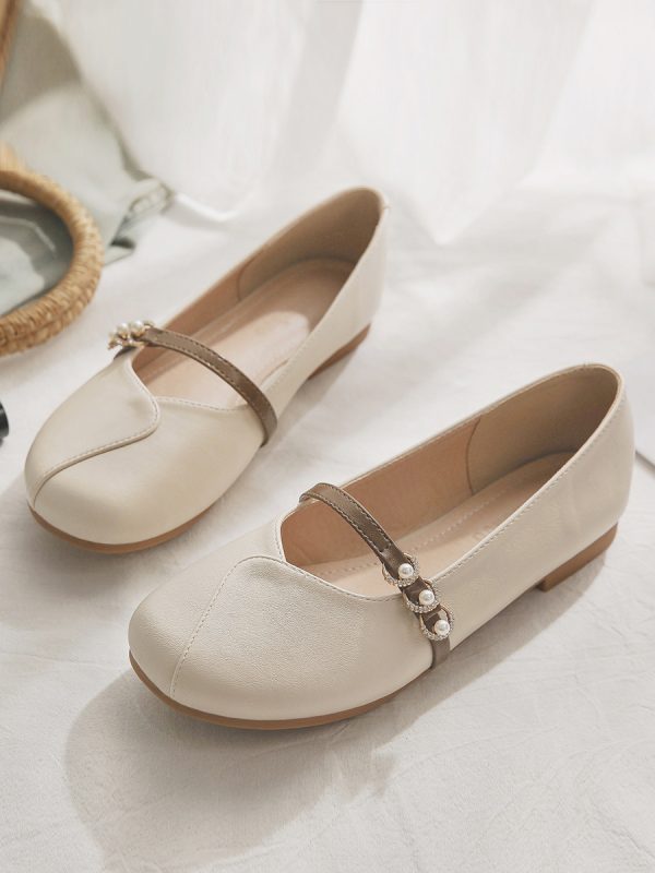 Spring Sheepskin Flat Loafers for Women - French Style Shallow Mouth Shoes Perfect for Skirts - Elegant and Versatile Fashion Footwear