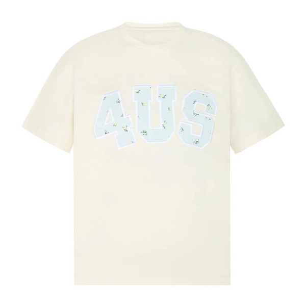 Spring Summer Patchwork Embroidered Floral Couple Loose Fit T-Shirt - Trendy National Style Short Sleeve Top