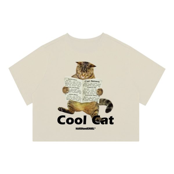 Stylish Cool 'Little Raccoon' Graphic T-shirt - Pure Cotton Short Sleeve - Trendy Casual Wear