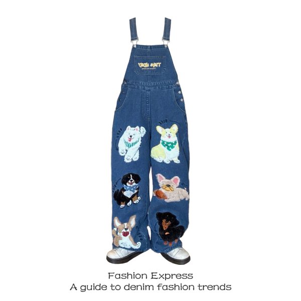 Stylish Loose BF Style Suspenders Pants for Women, Retro American & Japanese Cute Jumpsuit Trend, Spring & Autumn Fashion