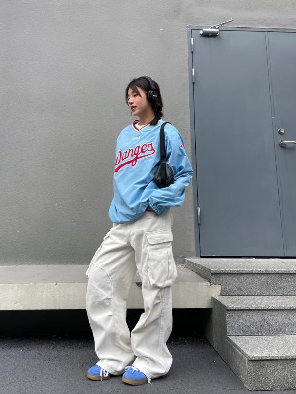 Stylish Retro High-Waisted Wide-Leg Multi-Pocket Work Pants for Men and Women - Trendy Casual 90s Inspired Straight-Leg Trousers