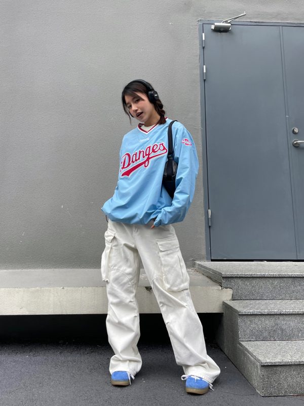 Stylish Retro High-Waisted Wide-Leg Multi-Pocket Work Pants for Men and Women - Trendy Casual 90s Inspired Straight-Leg Trousers