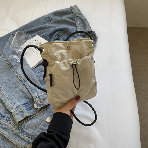 Summer 2025 Women's Casual Crossbody Bag, Trendy Bucket Shoulder Bag for Phones, Stylish Leisure Tote