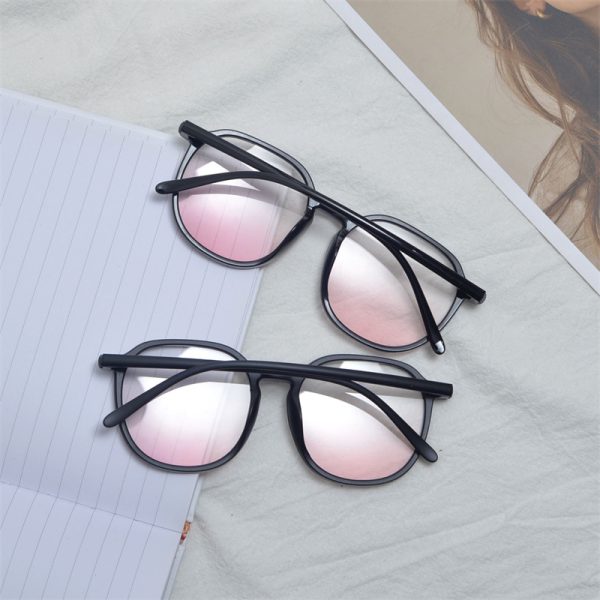 Summer Blush Large Frame Sunglasses for Women - Face Slimming, Versatile Fresh Style, Ideal for Students